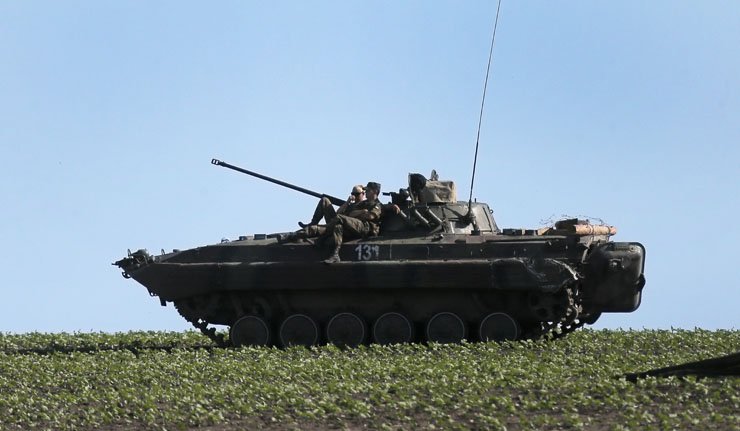 Украјински тенкови код Славјанска