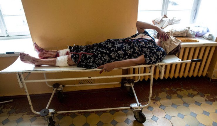 У гранатирању Славјанска повређено шеснаест цивила