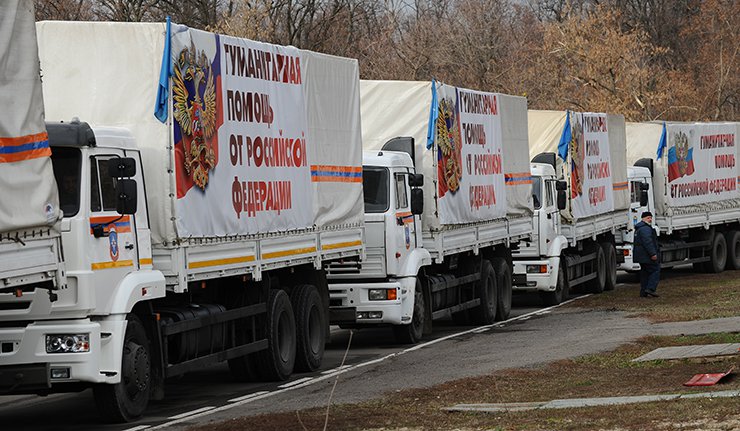 Руски камиони се вратили из Донбаса у Русију