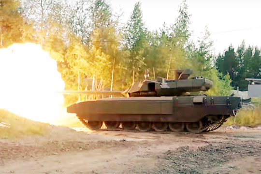Ватрено дејство новог руског тенка „Армата“