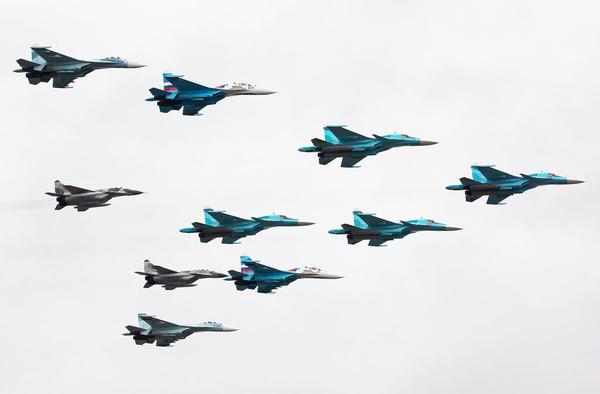 Русија формирала највећу групу борбених авиона