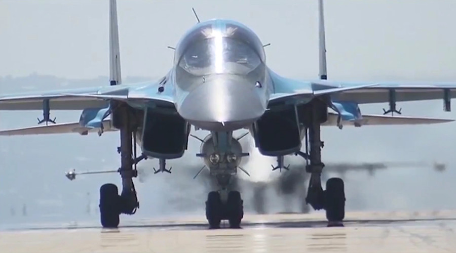 Руски авиони Су-34 нанели ударе по терористима у Сирији из Ирана