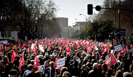 Масовни и необични протести у Шпанији
