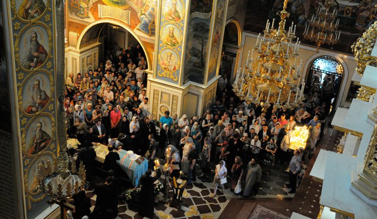 У Кијеву држе опело митрополиту Владимиру