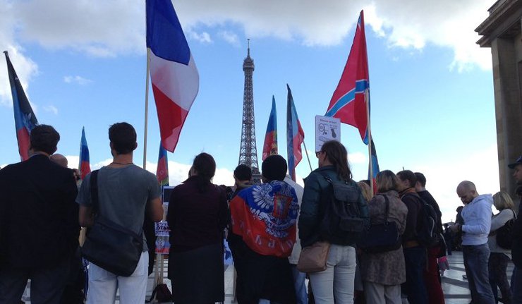У Паризу се одржала акција подршке Новорусији