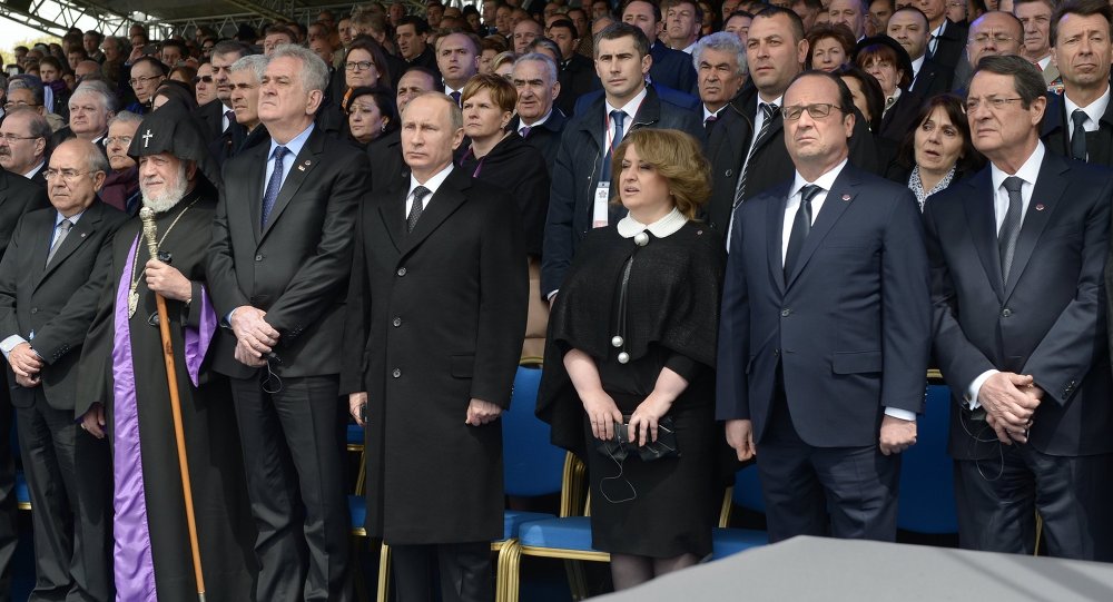 Светски лидери одају пошту жртвама у Јеревану