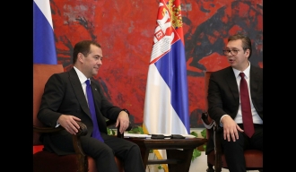 Вучић и Медведев истакли добру сарадњу у свим међународним институцијама