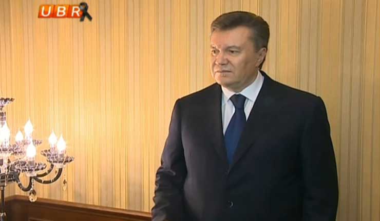 Јанукович изјавио да није наредио да се војска умеша у ситуацију