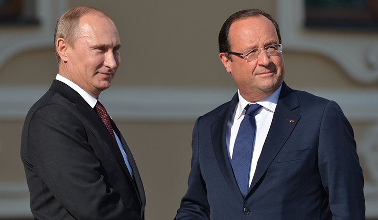 Путин и Оланд за мир у Украјини