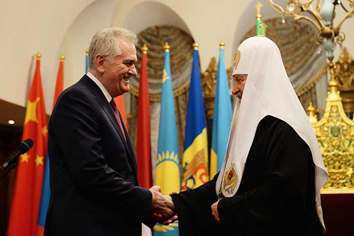Сусрет патријарха Кирила и председника Николића