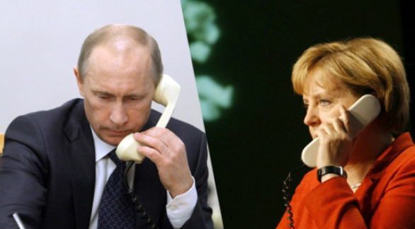 Путин и Меркелова разговарали о ситуацији у Донбасу