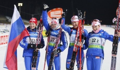 Zlatna štafeta ruskih biatlonistkinja