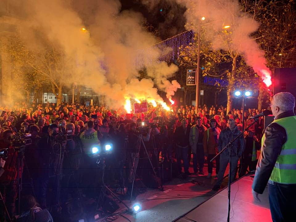 Протести у више градова Црне Горе